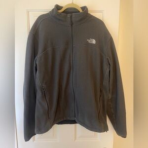 North face Fleece Full Zip Grey XXL